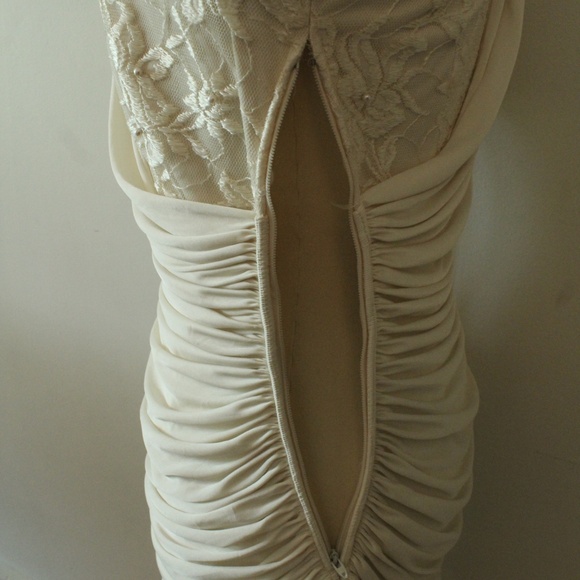 1980's Susan Roselli for Vijack Jersey Knit and Beaded Lace Dress - Picture 3 of 7